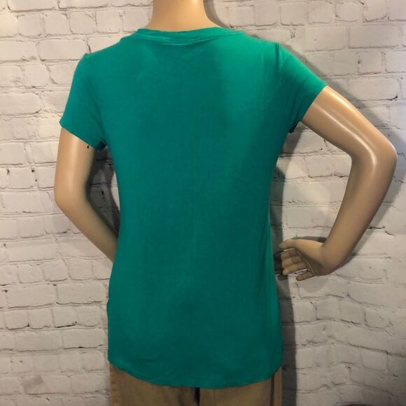 Canyon River Blues Jewel Green Vneck Tee M - Picture 6 of 10